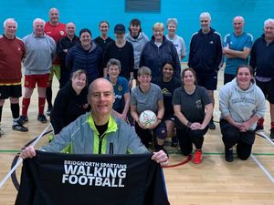 Supporting image for story: Shropshire walking footballer plans to run 'distance from Bridgnorth to the North Pole' in fundraising drive