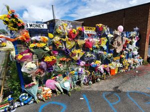 Supporting image for story: Flowers and tributes for motorcyclist, 21, left at Tipton crash scene