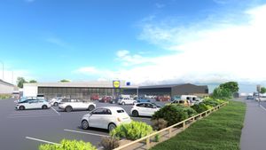Composite image of the new store in Tame Bridge, Walsall