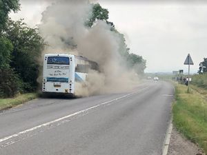 Supporting image for story: Schoolchildren evacuated from burning coach in Shropshire