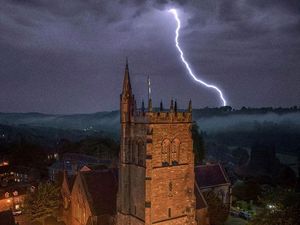 Supporting image for story: Floods and spectacular lightning hit Shropshire as thunderstorms rattle across the region - with warnings of more on the way