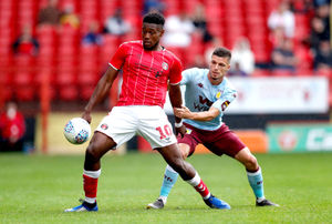 Chuks Aneke with former club Charlton in 2019. Pic: PA