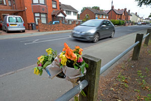 The scene where Shakur Pinnock was hit by a car whilst on an e-scooter in June 2021