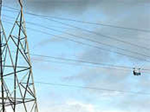 Supporting image for story: Man rescued from 50ft in air