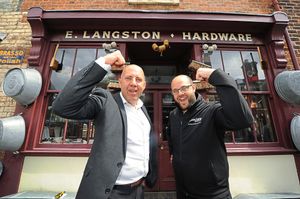 Celebrating a successful Black Country Business Festival, during a closing event, Black Country Chamber chief executive Corin Crane, and Associate Events managing director Alister de Ternant, at Black Country Living Museum