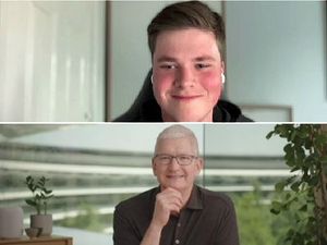 Supporting image for story: Wolverhampton student, 16, presents security app to Apple CEO Tim Cook