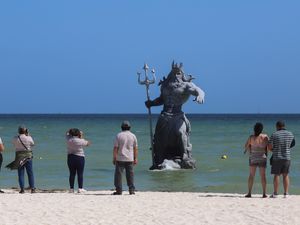 Supporting image for story: Mexico ‘cancels’ statue of Greek god Poseidon after dispute with local deity