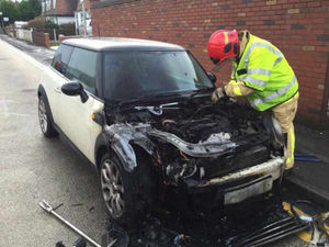 Supporting image for story: Driver escapes car fire in Telford