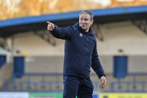 AFC Telford United Manager Kevin Wilkin after victory over Radcliffe. Picture: Kieren Griffin Photography
