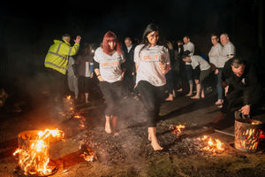 Firewalk at Black Country Living Museum in support of the Acorns Children's Hospice