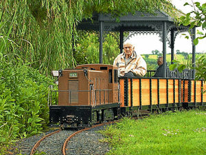 Supporting image for story: Bill's back garden railway is a labour of love