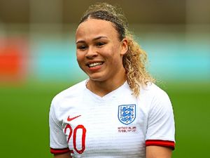 Supporting image for story: Dad’s delight as Ebony Salmon makes her Lionesses bow