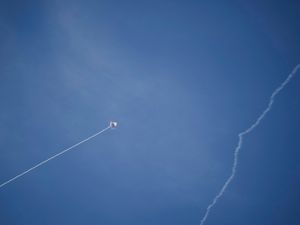 Supporting image for story: Hezbollah fires 140 rockets after Israeli bombing attack