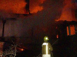 Supporting image for story: Firefighters battled through storms to tackle 'severe' bungalow blaze near Oswestry
