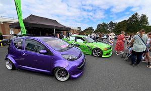 A host of spectacular cars were featured in the display at the event.