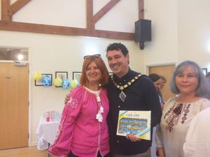 Oswestry Mayor Jay Moore was at the event