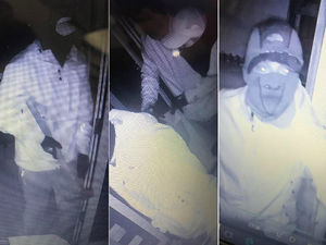 CCTV images from the raid