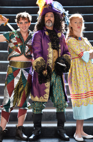 Eastenders and Corrie star Ian Reddington as Capt Hook and Corey Jones as Peter and Charlotte Fishwick as Wendy