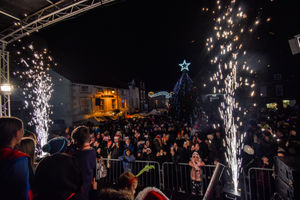 The Oswestry lights switch-on. Photo: Graham Mitchell