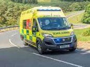 Supporting image for story: Ambulance rushes to scene of two-car crash in Willenhall