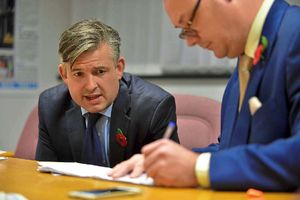 Jon Ashworth with the Star's Mark Andrews