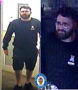 Police want to speak to this man over two assaults outside a bar in Rowley Regis on August 16
