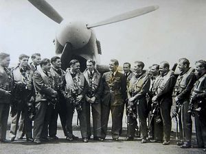 Supporting image for story: Hamlet's tribute to heroic World War II pilot George