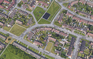 An aerial view of Lister Road in the Beechdale estate. Photo: Google