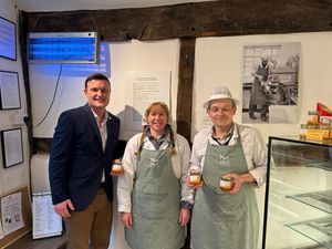 Supporting image for story: Beekeeper sells jars of his Shropshire Day honey that came with a near-fatal sting