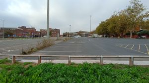 Almost empty - the northern end of the Flood Street car park, behind King Street - next to where the tram will terminate
