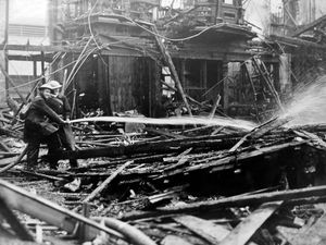 Supporting image for story: Censored photo records start of Birmingham Blitz 