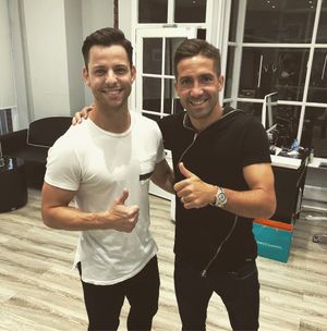 Jamie tweeted this image of him with Joao Moutinho