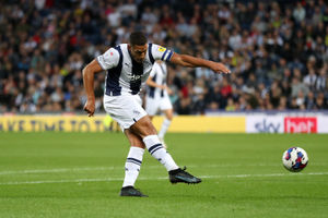 Jake Livermore of West Bromwich Albion shoots during the Sky Bet Championship between West Bromwich Albion and Cardiff City at The Hawthorns on August 17, 2022 in West Bromwich, United Kingdom. (Photo by Adam Fradgley/West Bromwich Albion FC via Getty Images).