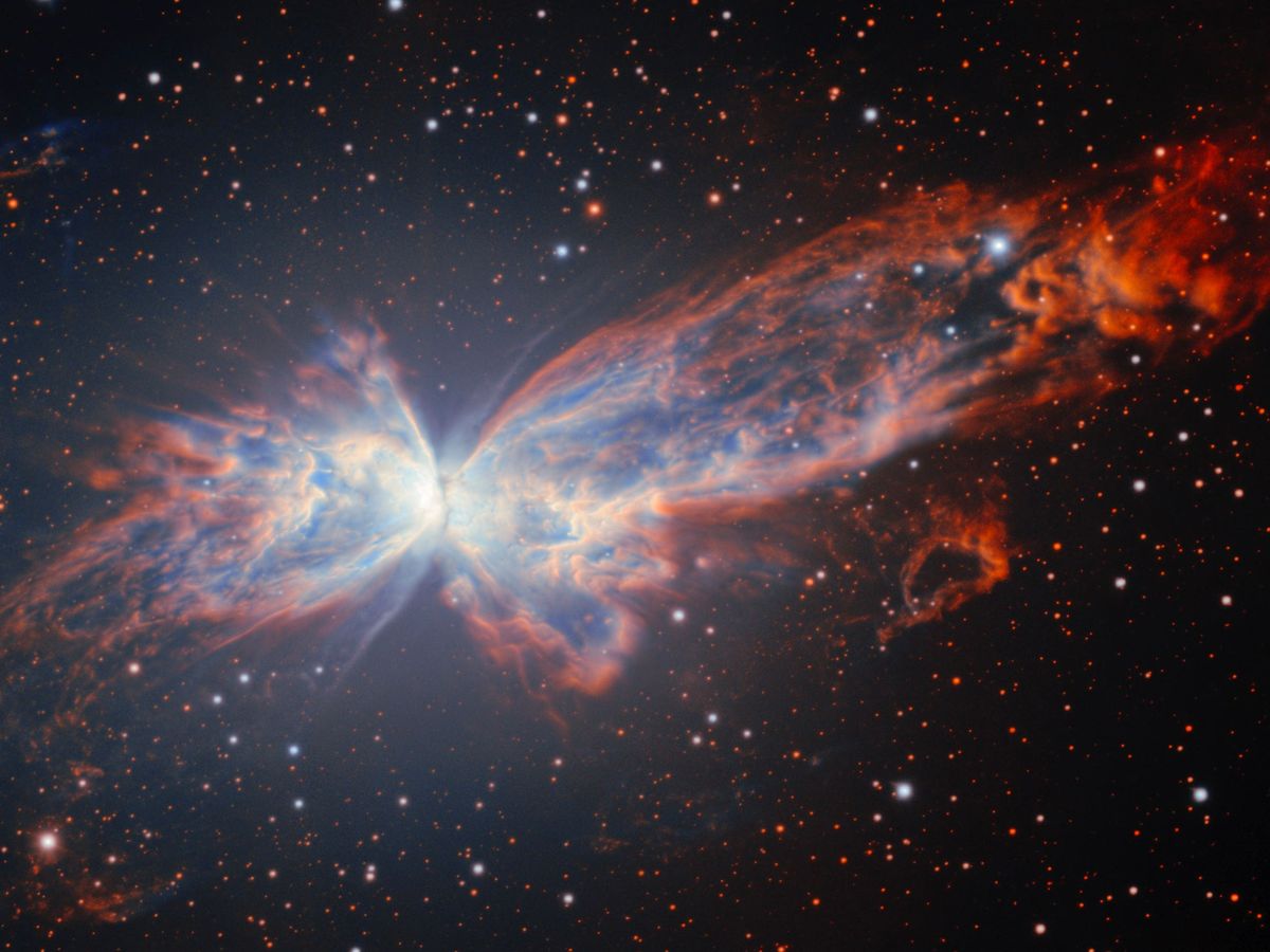 Stunning new picture of cosmic butterfly captured by telescope in Chile