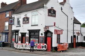The plants were found inside the Red Lion pub, in Tipton 