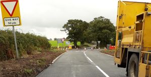 The western approach after improvements were made to visibility