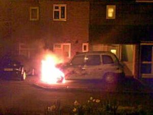 Supporting image for story: Six more cars torched as Telford arsonists strike again