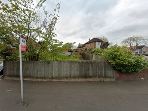 The site of the proposed homes in Chestnut Road, Wednesbury