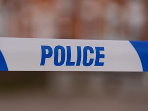 A close-up of police tape
