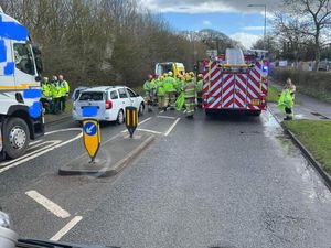 Supporting image for story: Emergency services called to crash involving two cars and HGV in Telford 