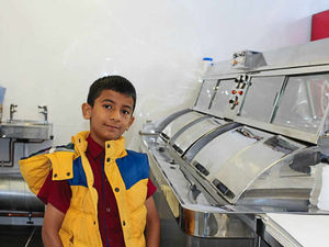 Supporting image for story: A chip off the old block! 10-year-old boy opens up new Oswestry chip shop