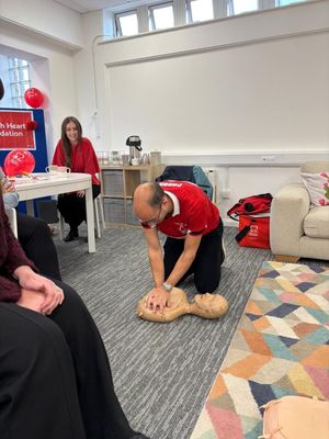 As well as making the donation, Morro invited the BHF to provide CPR and defibrillator training recently