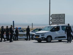 Supporting image for story: Three people shot dead at West Bank-Jordan border crossing