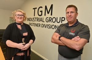 Union Fasteners commercial director Tara Nicholls and managing director Adrian Garrett