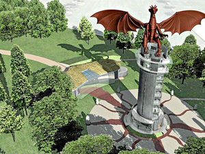 Supporting image for story: £3 million plans for 80ft dragon on Shropshire border are starting to sparkle 
