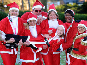 Supporting image for story: Santas sprint round Wolverhampton's West Park for charity run