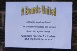 Supporting image for story: Posters accuse Ludlow council of bullying shop owners