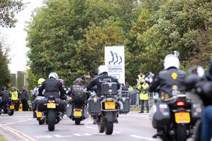 The riders came from all over the country and rode to the National Memorial Arboretum in Alrewas