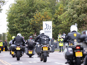 Supporting image for story: Watch as thousands of motorcyclists gather in Staffordshire to remember Britain's fallen at their annual pilgrimage to the National Memorial Arboretum