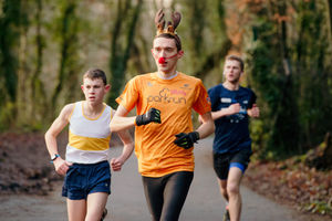 Christmas Telford Park Run at Telford Town Park